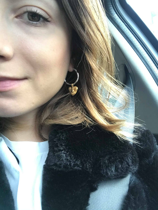 Lucky Me silver hoops