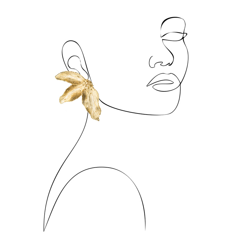 WOW Flower earrings