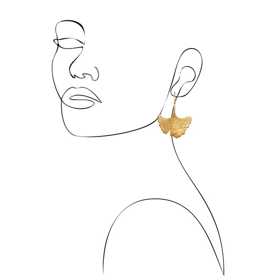 Leaf Forever Ginkgo earrings