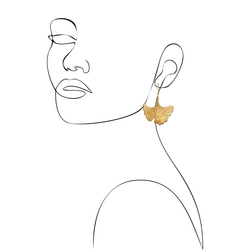 Leaf Forever Ginkgo earrings
