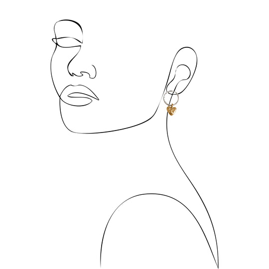 Lucky Me silver hoops